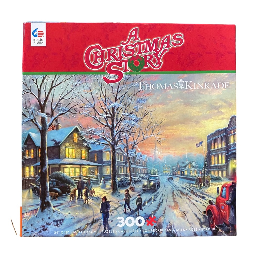 CEACO THOMAS KINKADE - A CHRISTMAS STORY JIGSAW PUZZLE 300 PIECES - NEW OPEN BOX